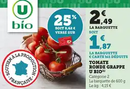 Bi1 Tomate ronde grappe u bio offre
