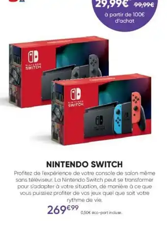 Fnac Nintendo Switch offre