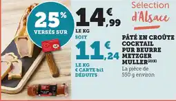 Bi1 Pâté en croûte cocktail pur beurre metzger offre