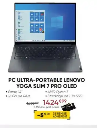 PC Ultra-Portable Lenovo Yoga Slim 7 Pro OLED