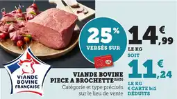 Bi1 Viande bovine piece a brochette offre