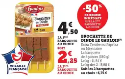 Bi1 Brochette de dinde le gaulois offre