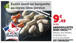 Bi1 Andouillette mini grill offre