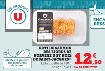 Bi1 Roti de saumon des fjords de norvege u et noix de saint-jacques offre