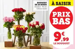 Bi1 Bouquet de 25 roses offre