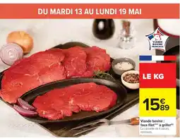 Cora x Carrefour Viande bovine: faux-filet à griller offre