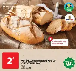 Auchan Drive Pain épeautre bio filière auchan cultivons le bon offre
