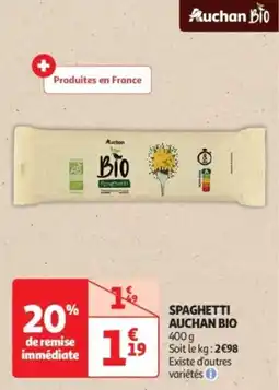 Auchan Drive Spaghetti auchan bio offre