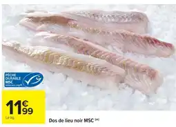 Cora x Carrefour Dos de lieu noir MSC offre