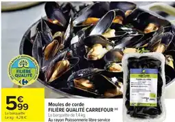 Cora x Carrefour Moules de corde filière qualité carrefour offre