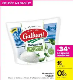 Cora x Carrefour GALBANI Mozzarella offre