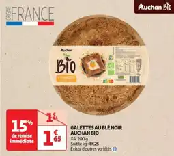 Auchan Drive Galettes au blé noir auchan bio offre