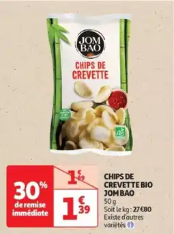 Auchan Drive Chips de crevette bio jombao offre