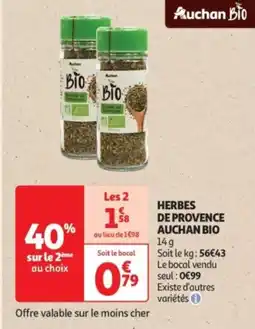 Auchan Drive Herbes de provence auchan bio offre