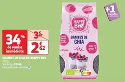 Auchan Drive Graines de chia bio happy bio offre