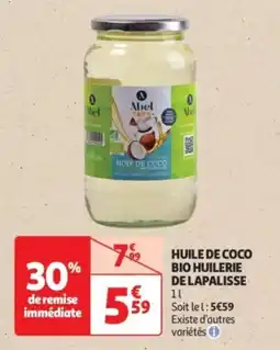 Auchan Drive Huile de coco bio huilerie de lapalisse offre