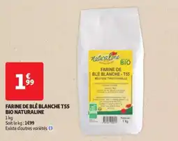 Auchan Drive Farine de blé blanche t55 bio naturaline offre