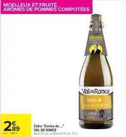 Cora x Carrefour VAL DE RANCE Cidre "Envies de " offre