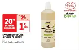 Auchan Drive Savon noir liquide à l'huile de un offre