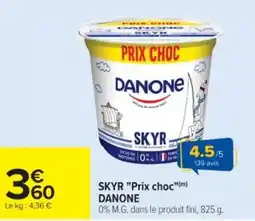 Cora x Carrefour SKYR "Prix choc" offre
