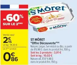 Cora x Carrefour ST MÔRET "Offre Découverte" offre