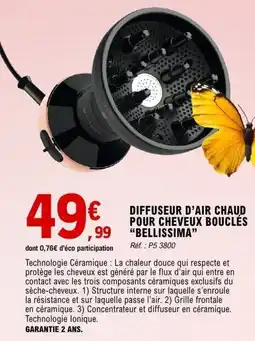 E.Leclerc Maison & Loisirs Diffuseur d'air chaud pour cheveux bouclés bellissima offre