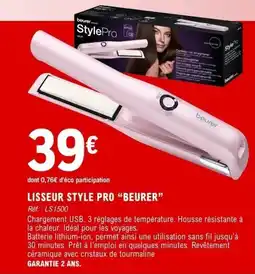 E.Leclerc Maison & Loisirs Lisseur style pro beurer offre