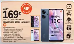 E.Leclerc SMARTPHONE REDMI 13C BLEU offre