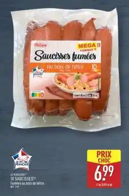 ALDI LE MARSIEN'S 10 SAUCISSES offre