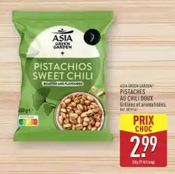ALDI ASIA GREEN GARDEN PISTACHIOS SWEET CHILI offre