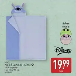 ALDI PLAID À CAPUCHE LICENCE offre