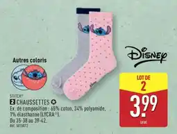 ALDI 2 CHAUSSETTES offre
