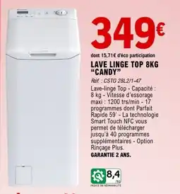 E.Leclerc Maison & Loisirs Lave linge top candy offre