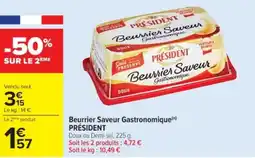 Cora x Carrefour PRÉSIDENT Beurrier Saveur Gastronomique offre