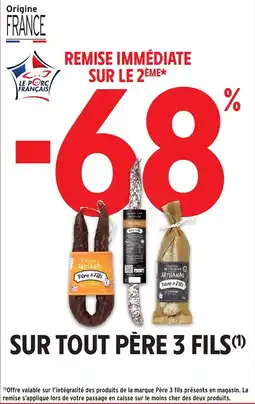 Intermarché Sur tout pÚre 3 fils offre