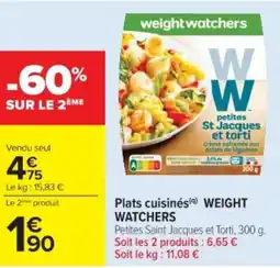 Cora x Carrefour WEIGHT WATCHERS Plats cuisinés offre
