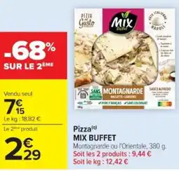 Cora x Carrefour MIX BUFFET Pizza offre
