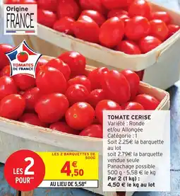 Intermarché Tomate cerise offre
