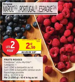 Intermarché Fruits rouges offre