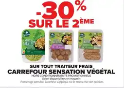 Cora x Carrefour Sur tout traiteur frais carrefour sensation végétal offre