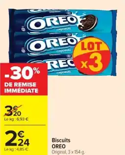 Cora x Carrefour OREO Biscuits offre