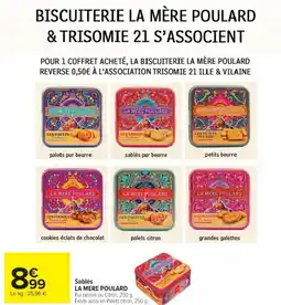 Cora x Carrefour LA MERE POULARD Sablés offre