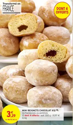 Intermarché Mini beignets chocolat x12 offre