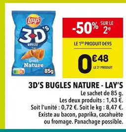 Supeco Lay's 3D’S Bugles Nature offre