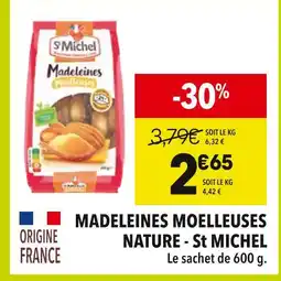 Supeco St Michel Madeleines moelleuses nature offre