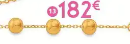 E.Leclerc Bracelet, 18 cm, or jaune 1,43 g offre