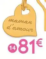 E.Leclerc Pendentif, or jaune 0,59 g offre