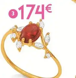 E.Leclerc Bague grenat et oxydes de zirconium offre