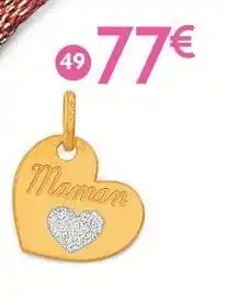 E.Leclerc Pendentif laque, or jaune 0,63 g offre