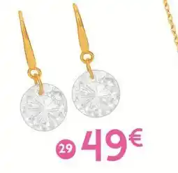 E.Leclerc Boucles oxyde de zirconium, or jaune 0,37 g offre